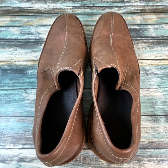 Cole Haan Loafers Mens Size 12M Brown Leather Slip On Split Toe Dress Shoes - Picture 6 of 14